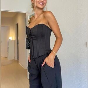 ZARA Black Corset Top | XS | perfect condition